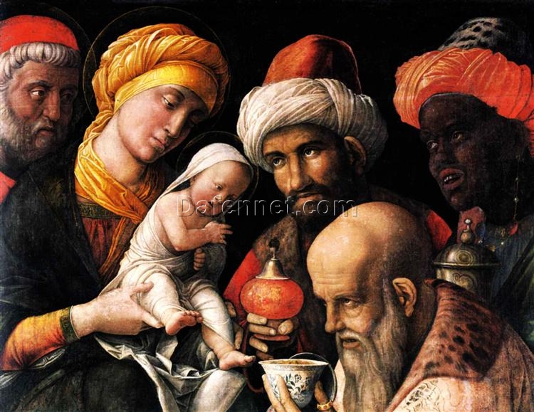 Authentic – Style Oil Painting of “Adoration of the Magi” Inspired by Mantegna – Dafen Village’s Exclusive Creation