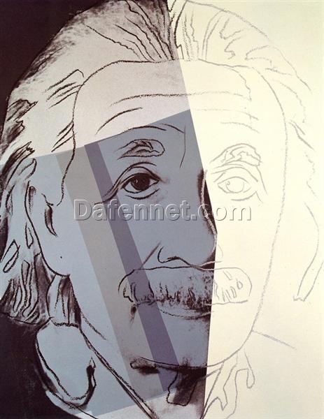 Customizable Andy Warhol Style ‘Albert Einstein’ 1980 Pop Art Portrait Print – Make It Your Own