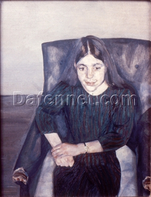 Custom – Made “Annabel” Inspired Expressionist Portrait Oil Painting by Dafen Village Experts – Tailored to Your Preferences