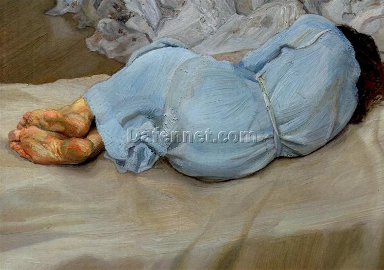 Authentic – Looking “Annabel Sleeping” Inspired by Lucian Freud’s 1987 – 1988 Creation – Dafen Village Artisanry