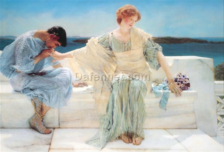 High – Quality Reproduction of Alma – Tadema’s Ask me no more Oil Painting – Exclusive from Dafen Village Artisans