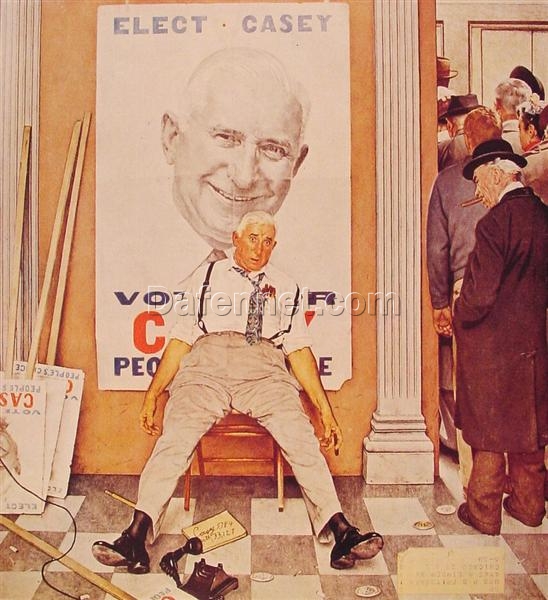 High – Quality Reproduction of “Before and After” by Norman Rockwell – 1958 – Inspired Dafen Village Canvas Oil Painting