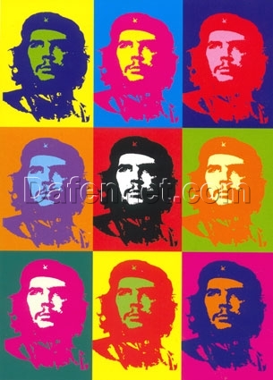 Authentically Inspired ‘Che Guevara’ Pop Art Portrait by Andy Warhol, 1968 Style – Handmade in Dafen Village Oil Painting Studio