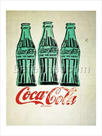 High – Quality ‘3 Coke Bottles’ Andy Warhol Inspired Pop Art Oil Painting – Handcrafted in Dafen Village Studio