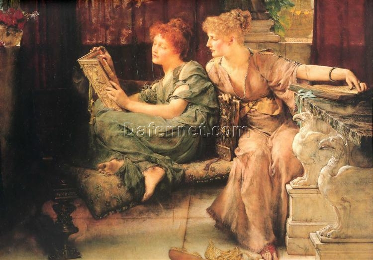 Customizable Oil Painting Inspired by Alma – Tadema’s Comparisons – Handmade in Dafen Village