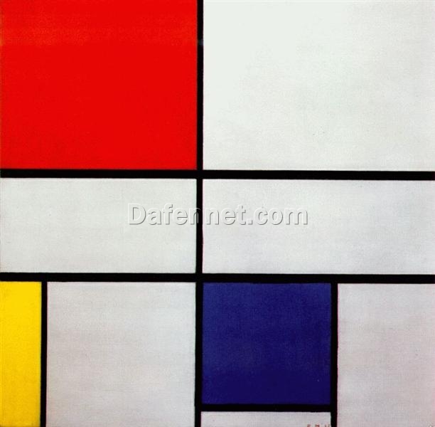 High – Quality Hand – Painted Replica of Piet Mondrian’s “Composition C (No.III) with Red, Yellow and Blue” (1935) Inspired by Neoplasticism for Art Enthusiasts in [Your City]