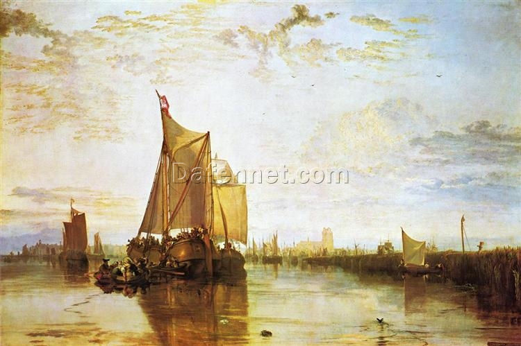 Stunning J.M.W. Turner’s ‘Dort, the Dort Packet Boat from Rotterdam Bacalmed’ Inspired Oil on Canvas – Skillfully Created by Dafen Village Artists for Art Enthusiasts