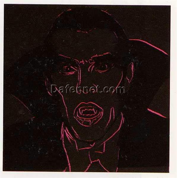 Rare Andy Warhol 1981 Dracula Pop Art Portrait Print – A Collector’s Dream for Horror and Art Aficionados