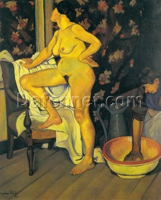 Customizable Oil Painting – “Femme a la Toilette” Inspired by Valadon – Dafen Village Studio’s Special Offer