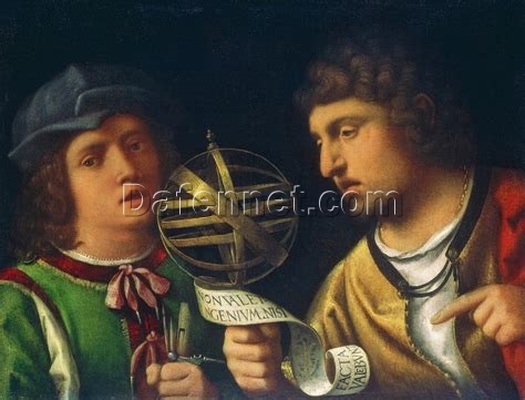 High – Quality Replica of Giorgione’s c.1500 – c.1508 ‘Giovanni Borgherini and His Tutor’ – High Renaissance Portrait Oil Painting on Canvas by Dafen Village Studio