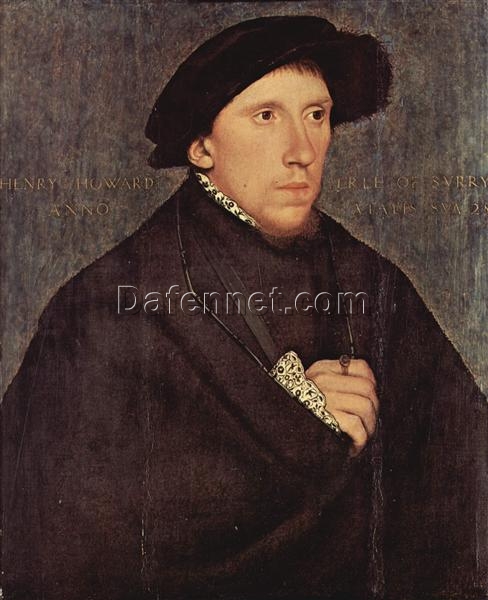 High – Quality Replica ‘Henry Howard, Earl of Surrey’ INSPIRED BY Hans Holbein the Younger – Northern Renaissance Oil, Panel & Tempera Painting from Dafen Village for Home and Office Decoration