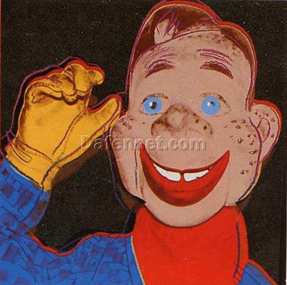 Rare Andy Warhol 1981 ‘Howdy Doody’ Pop Art Portrait Print – A Collector’s Gem for Pop Culture Enthusiasts