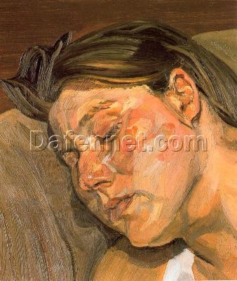 Lucian Freud – Inspired ‘Ib’ (1983 – 1984) Oil Painting – A Captivating Expressionist Portrait on Canvas