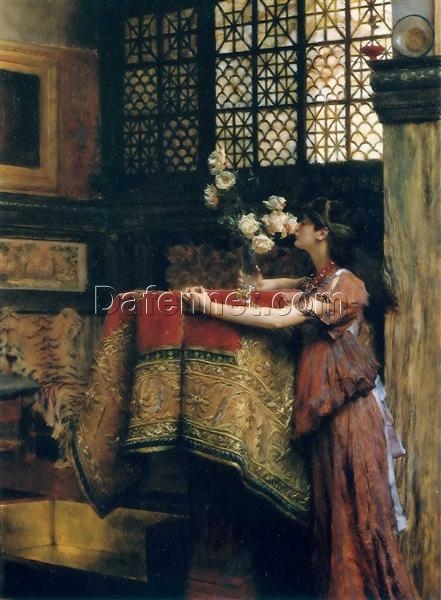 Customizable Oil Painting Inspired by Alma – Tadema’s In My Studio – Handmade in Dafen Village