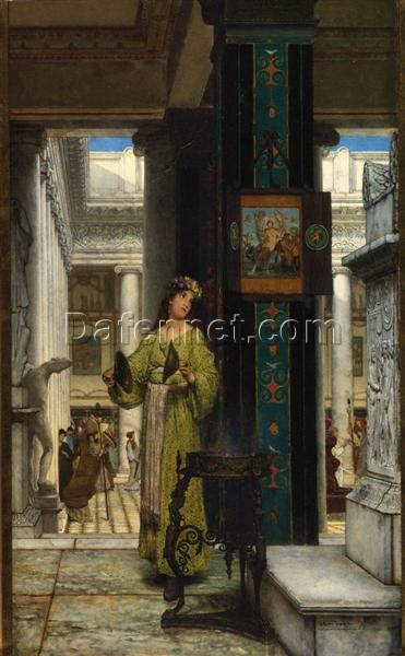 Custom-Made Oil on Canvas Inspired by Sir Lawrence Alma-Tadema’s ‘In the Temple’ (1871) – Tailored to Your Vision by Dafen Village Studios for Discerning Art Collectors