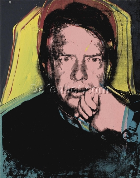 Exquisite Handmade Oil Painting of Andy Warhol’s ‘Jimmy Carter’ (1976) – Captivating Pop Art Portrait Replica from Dafen Village Studio