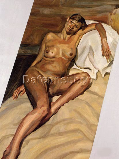 High – Quality Reproduction of “Kate Moss” by Lucian Freud – 2002 – Inspired Dafen Village Canvas Oil Painting