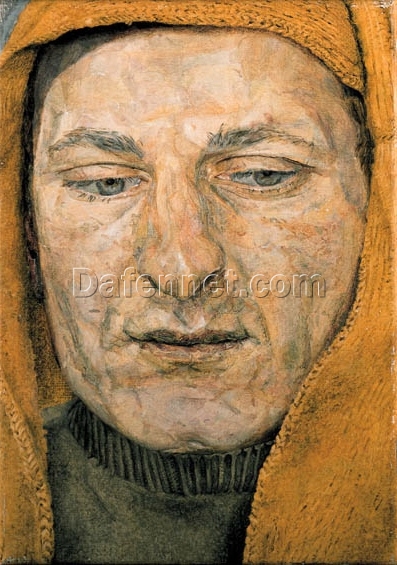 Custom – Made “Man in a Headscarf (The Procurer)” Inspired Expressionist Portrait Oil Painting by Dafen Village Experts – Tailored to Your Preferences