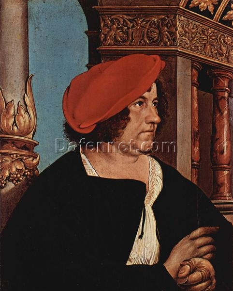 Authentic ‘Mayor Jakob Meyer zum Hasen’ Inspired Northern Renaissance Style Oil Painting – Hand – painted by Dafen Village Studio