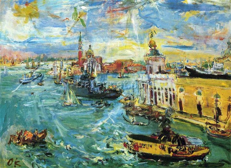 Customizable Oil Painting Inspired by Oskar Kokoschka’s ‘Venice Dogana’ – Dafen Village’s Special Offer