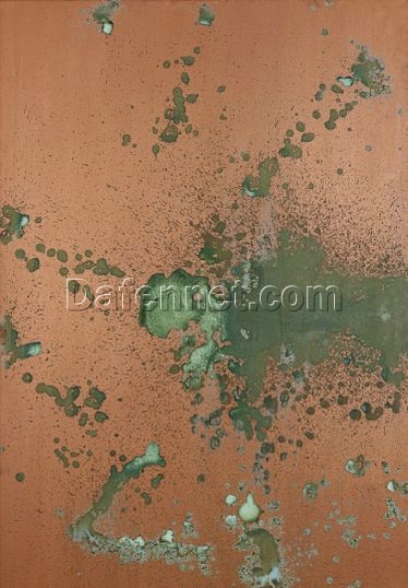 High – Quality ‘Oxidation Painting’ Style Mixed Technique on Canvas, 1978 Inspired, Abstract Expressionism at Its Best, from Dafen Village Studio