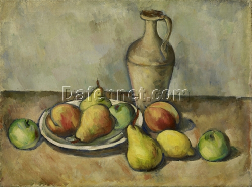 High – Quality Replica of Arshile Gorky’s 1926 – 1927 ‘Pears, Peaches, and Pitcher’ Post – Impressionist Oil Painting for Office and Gallery Displays