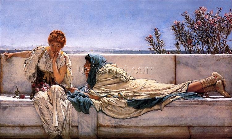 High-Resolution Print Inspired by Sir Lawrence Alma-Tadema’s ‘Pleading’ (1876) – An Affordable Art Option from Dafen Village for Fans of Romantic Genre Paintings