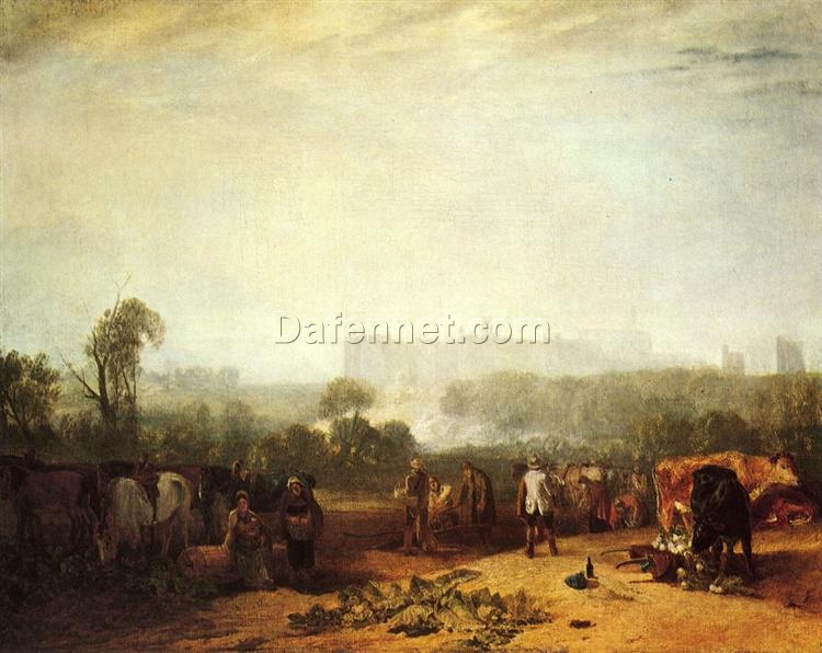 Authentic Reproduction of J.M.W. Turner’s ‘Ploughing up Turnips, near Slough’ (1809) – A Timeless Gem of Romantic Genre Art