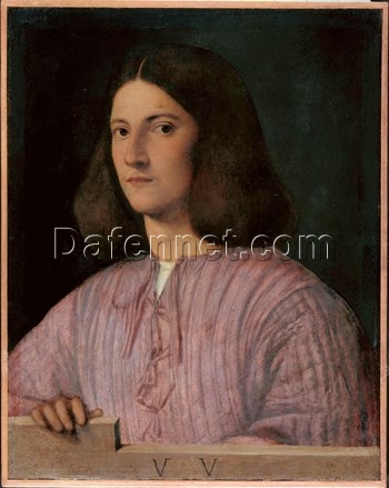 High – Quality Replica of Giorgione’s 1504 ‘Portrait of young man (Giustiniani Portrait)’ – High Renaissance Portrait Oil on Canvas by Dafen Village Studio