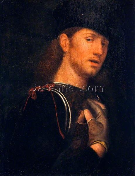 High – Quality Replica of Giorgione’s ‘Portrait of An Archer’ – Exquisite High Renaissance Portrait Oil Painting by Dafen Village Studio