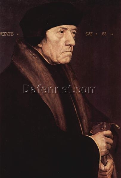 High-quality Replica ‘Portrait of Dr. John Chambers’ INSPIRED BY Hans Holbein the Younger – Northern Renaissance Oil, Wood & Tempera Painting from Dafen Village for Home and Office Decoration