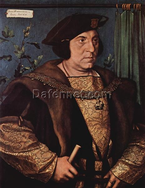 Stunning ‘Portrait of Sir Henry Guildford’ Replica – Dafen Village’s Homage to Hans Holbein’s Northern Renaissance Art