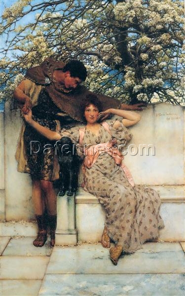 High-Quality Reproduction of Alma-Tadema’s “Promise of Spring” Oil Painting – Exclusive from Dafen Village Studio