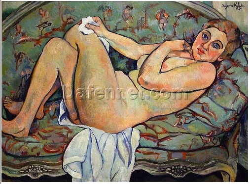 Customizable Oil Painting of Reclining Nude Inspired by Suzanne Valadon’s 1928 Masterpiece – Dafen Village’s Special Offer