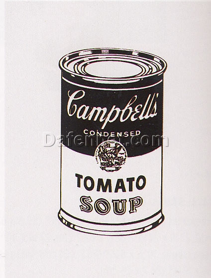 Authentic Andy Warhol Inspired Campbell’s Soup Can (Tomato) Pop Art Still Life Silkscreen Print from 1978 Retrospective Series