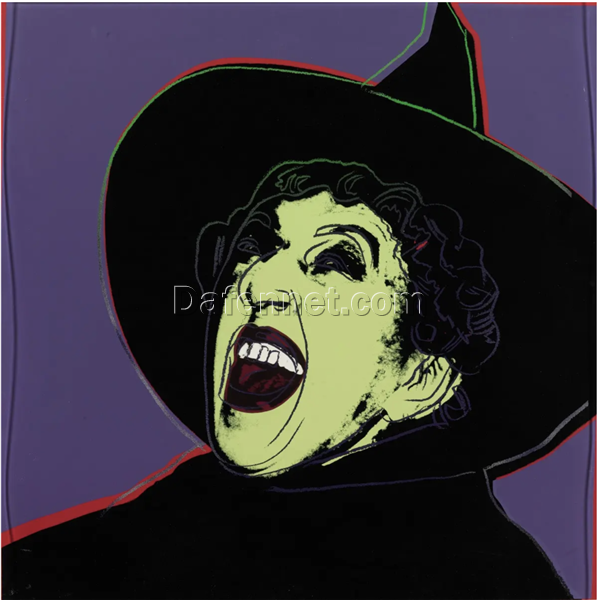 Authentic Andy Warhol Inspired ‘The Witch’ 1981 Pop Art Icon Screenprint