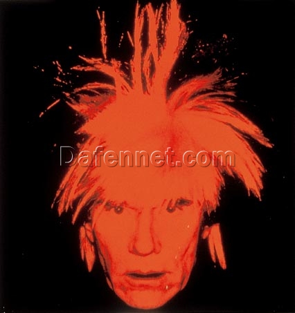 Captivating ‘Self-Portrait’ Inspired Silkscreen by Andy Warhol, 1986 Style – Exclusively from Dafen Village Artisans