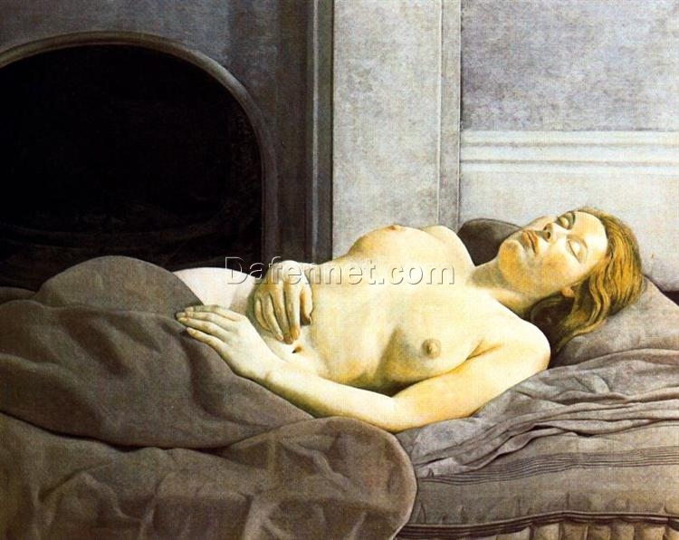 High – Quality Replica of Lucian Freud’s ‘Sleeping Nude’ – Contemporary Realism Oil Painting by Dafen Village Artists