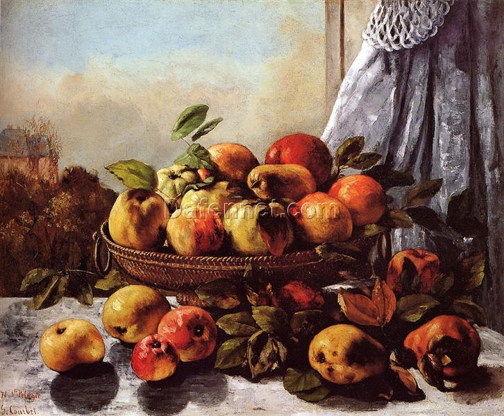 Gustave Courbet’s Timeless ‘Still Life Fruit’ – c.1871 – c.1872 Realist Still Life Oil Painting on Canvas, Inspired by Shelburne Museum’s Treasure