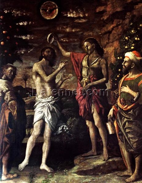 Authentic – Style Oil Painting of “The Baptism of Christ” Inspired by Mantegna – Dafen Village’s Exclusive Creation