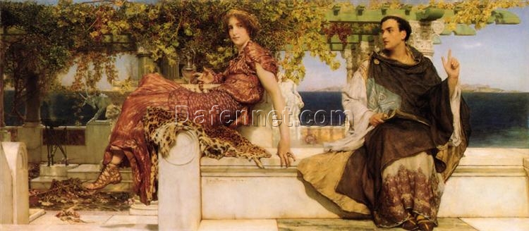 High – Quality Reproduction of Alma – Tadema’s The Conversion Of Paula By Saint Jerome Oil Painting – Exclusive from Dafen Village Artisans