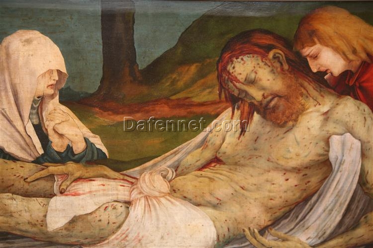 Exquisite Hand-Painted Oil Detail from ‘The Entombment’ of Isenheim Altarpiece Inspired by Matthias Grünewald – Dafen Village’s Artistic Homage