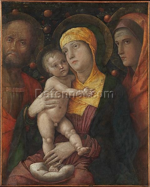 Customizable Oil Painting Inspired by Mantegna’s “The Holy Family with Saint Mary Magdalen” – Dafen Village Studio’s Specialty