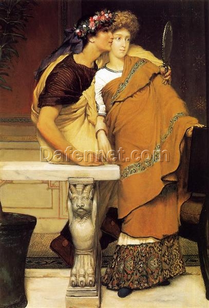 High-Resolution Print Inspired by Sir Lawrence Alma-Tadema’s ‘The Honeymoon’ (1868) – An Affordable Art Choice from Dafen Village for Lovers of Romantic Genre Paintings