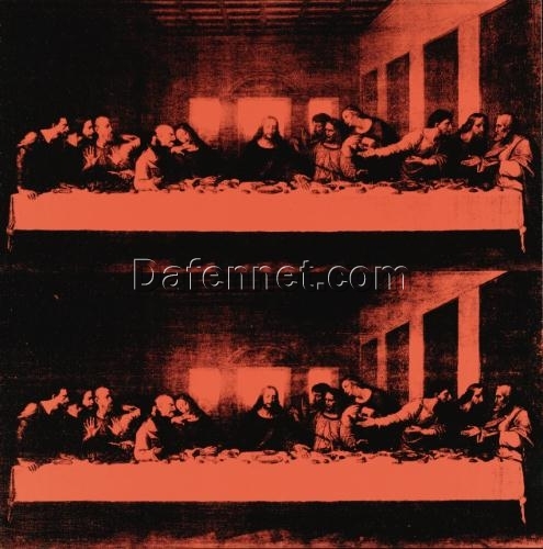 Andy Warhol – Style Pop Art ‘The Last Supper’ Inspired Oil Painting, Hand – crafted in Dafen Village Studios for Home & Office Decor