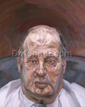 Authentic Reproduction of Lucian Freud’s ‘The Painter’s Brother, Stephen’ (1985 – 1986) – A Captivating Expressionist Portrait