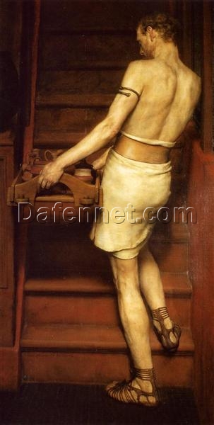 Customizable Oil Painting Inspired by Alma – Tadema’s The Roman Potter – Handmade in Dafen Village