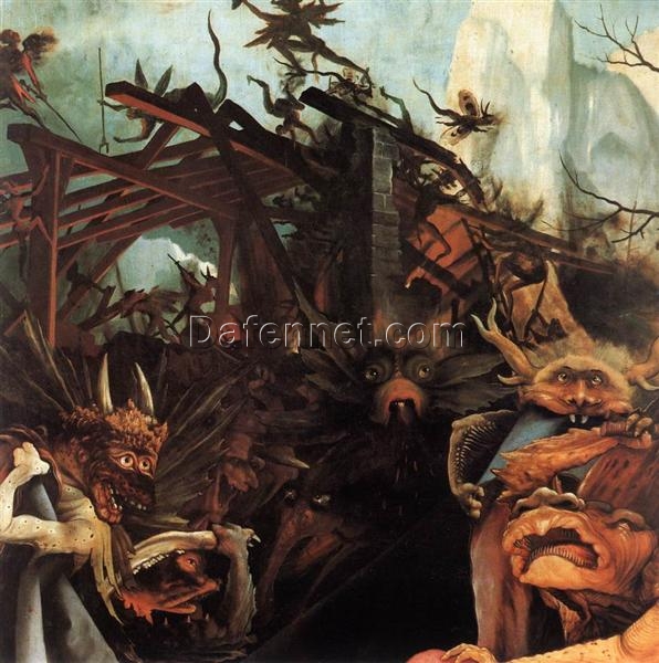 Customizable Oil Painting Detail Inspired by Matthias Grünewald’s ‘The Temptation of St. Anthony’ – Dafen Village’s Special Offer