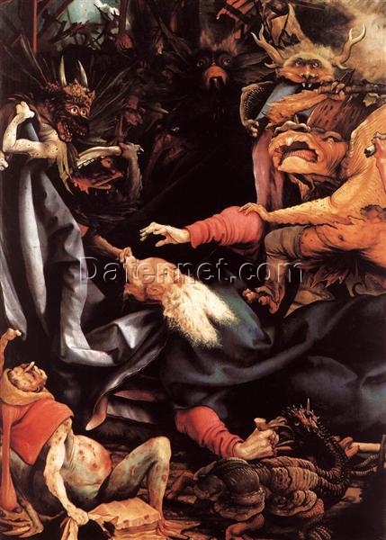 Exquisite Hand – Painted Oil Detail of ‘The Temptation of St. Anthony’ from Grünewald’s Isenheim Altarpiece – Dafen Village’s Artistic Homage