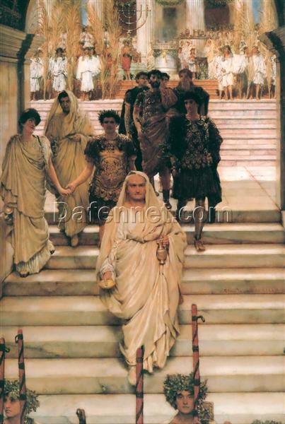 Customizable Oil Painting Inspired by Alma – Tadema’s The Triumph of Titus – Handmade in Dafen Village